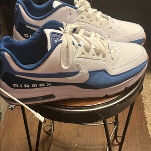 Nike Air Max White and Blue Men's Sneakers